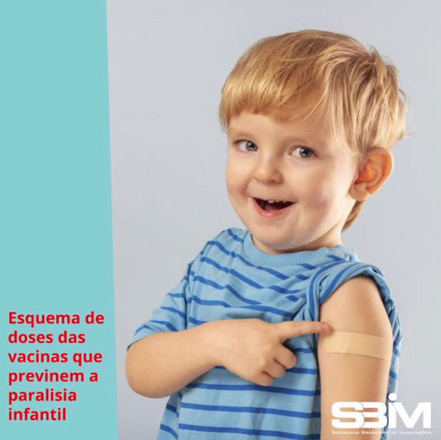 Esquema de doses das vacinas que previnem a paralisia infantil